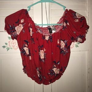 H&M off the shoulder crop top